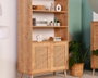 Hanah Home Hazeran Estantería de Madera de Carpe en Roble